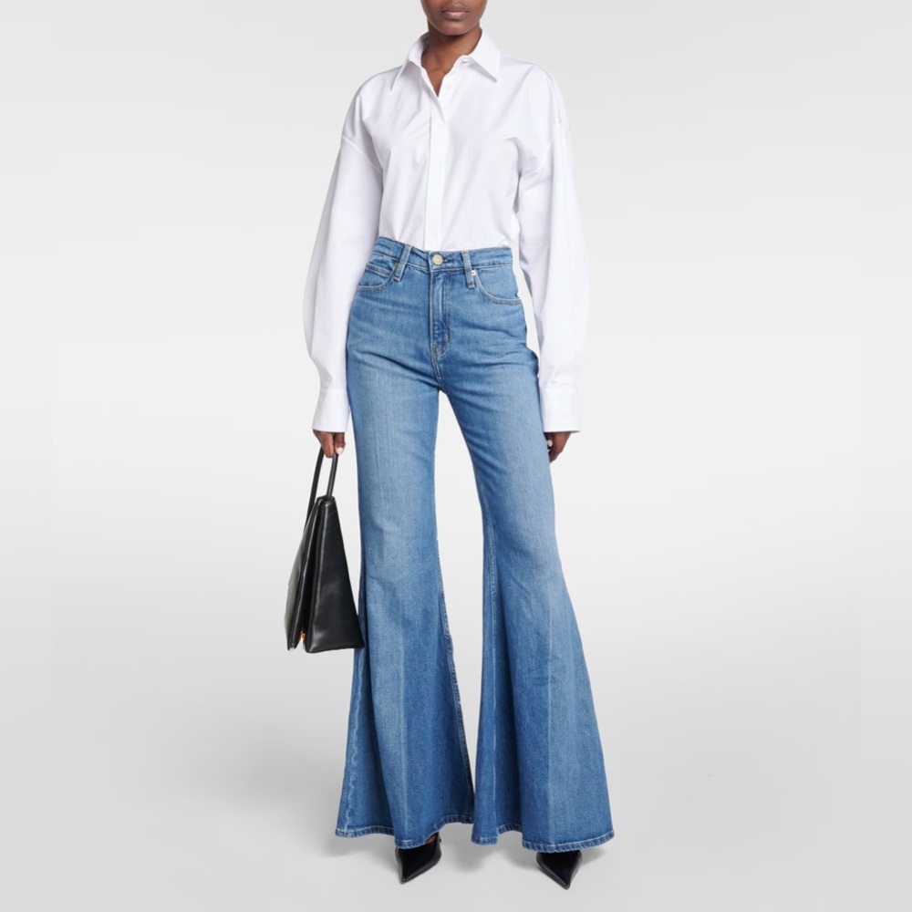 NWOT Frame Denim Extreme Flare jeans in lago di como - never worn